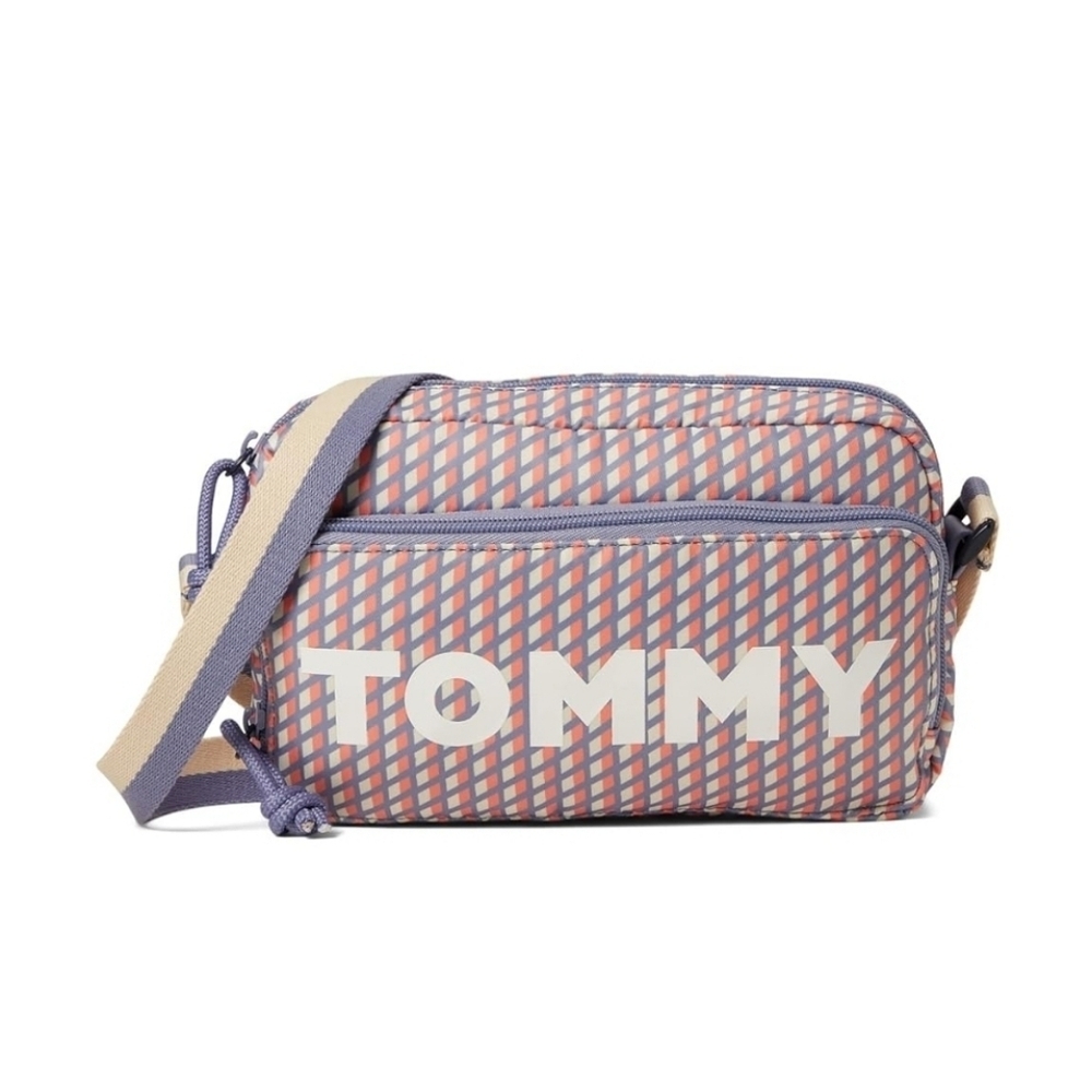 Tommy Hilfiger Cory II Logo Nylon Camera Crossbody Bag Y2K Streetwear